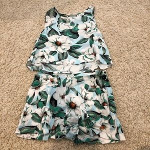 Minkpink floral set- top & bottom